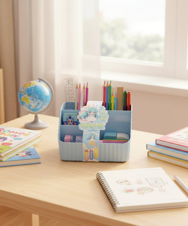Four-Compartment Kids Desk Organiser
