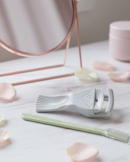 Eyelash Curler + Eyebrow Razor Set