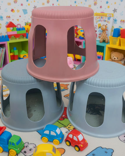 4-Pc Plastic Kids Low Stool