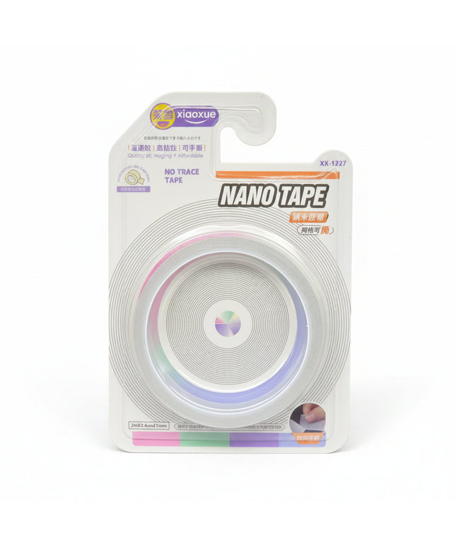 Xiaoxue Nano Tape packaging on a black background
