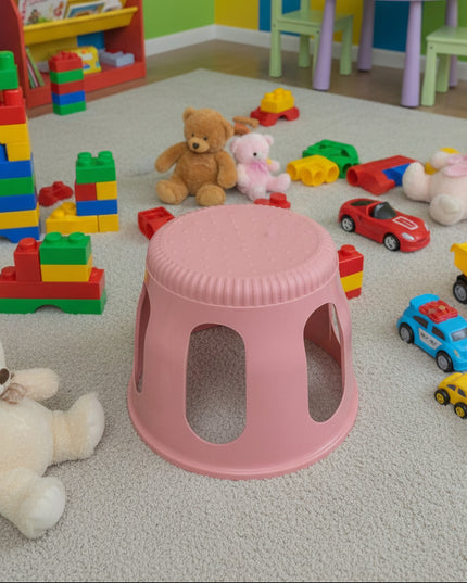4-Pc Plastic Kids Low Stool