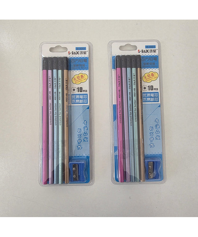 Rubber Head Pencil Set (10-Pack)