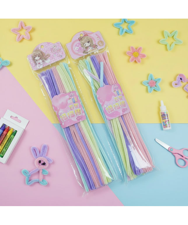 Multicolor Pipe Cleaners 50pcs Pack