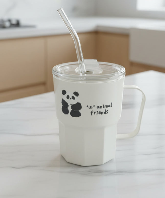 360ml Plastic Shell Glass Tumbler