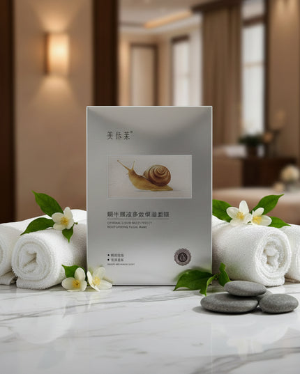 Meiyalai Snail Multi-Effect Moisturizing Face Mask (35ml * 10-Pc)