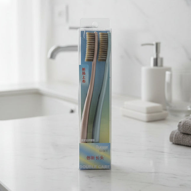 Extra-Length Soft Bristle Pad Adult Toothbrush