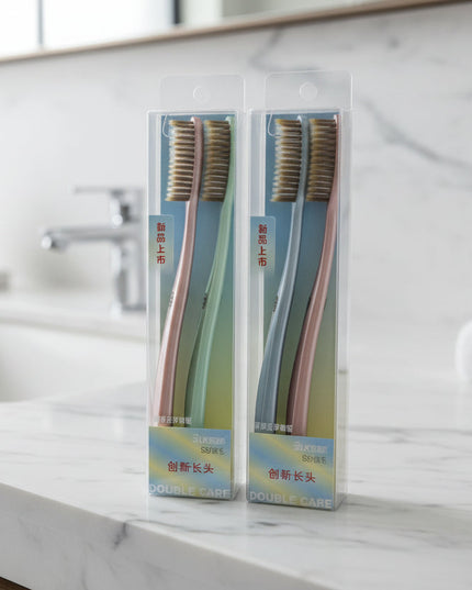 Extra-Length Soft Bristle Pad Adult Toothbrush